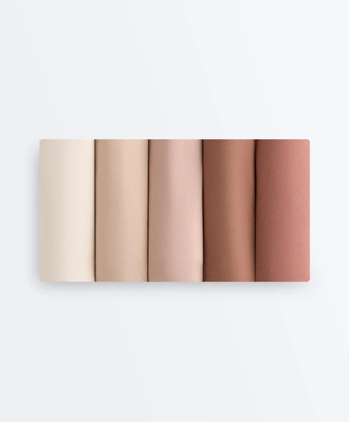 5 unsichtbare Hipster-Slips aus Polyamidmischung Pantone™ 5 unsichtbare Hipster-Slips aus Polyamidmischung Pantone™