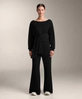 Ausgestellte Hose aus Soft Touch-Modal
