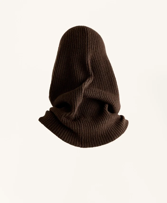Balaclava aus Rippstrick Balaclava aus Rippstrick