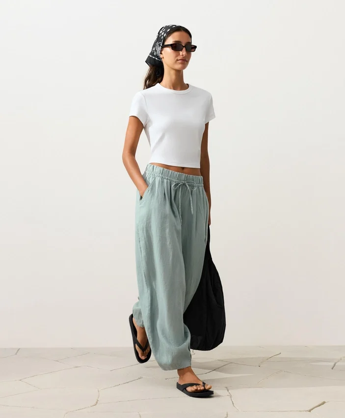 Ballonhose aus 100 % Leinen Ballonhose aus 100 % Leinen