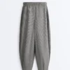 Ballonhose aus Lyocell-Mischgewebe mit Vichy-Karomuster Ballonhose aus Lyocell-Mischgewebe mit Vichy-Karomuster