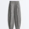 Ballonhose aus Lyocell-Mischgewebe mit Vichy-Karomuster Ballonhose aus Lyocell-Mischgewebe mit Vichy-Karomuster