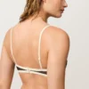 Bandeau-Bikini mit Kontrastbesatz