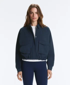 Baumwoll-Piqué-Jacke