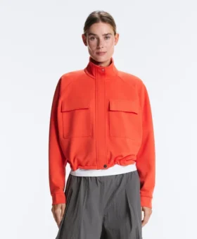 Baumwoll-Piqué-Jacke