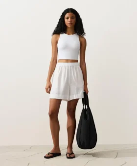 Bermudashorts aus 100 % Leinen