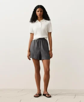 Bermudashorts aus 100 % Leinen