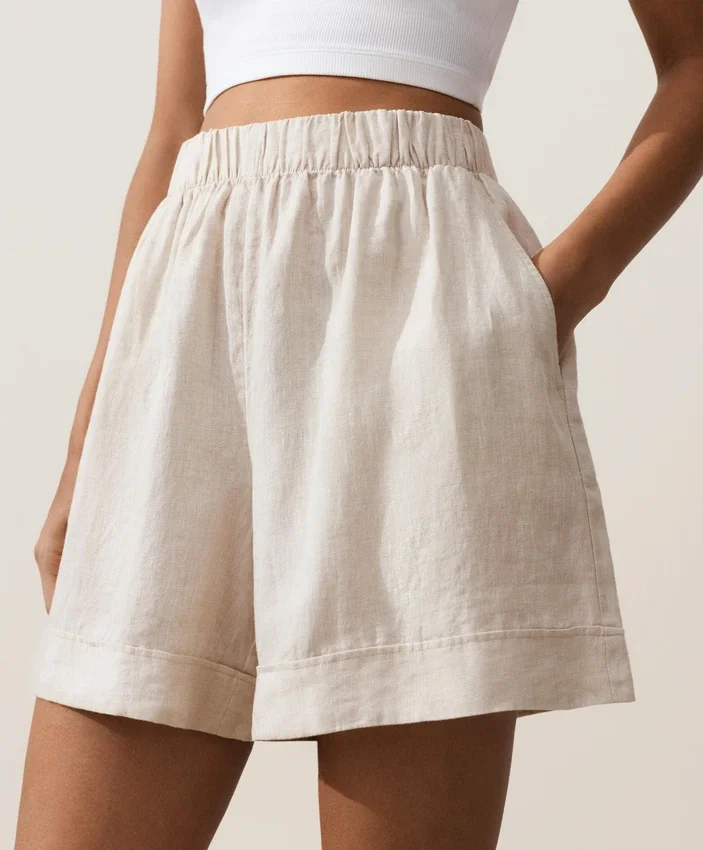 Bermudashorts aus 100 % Leinen Bermudashorts aus 100 % Leinen
