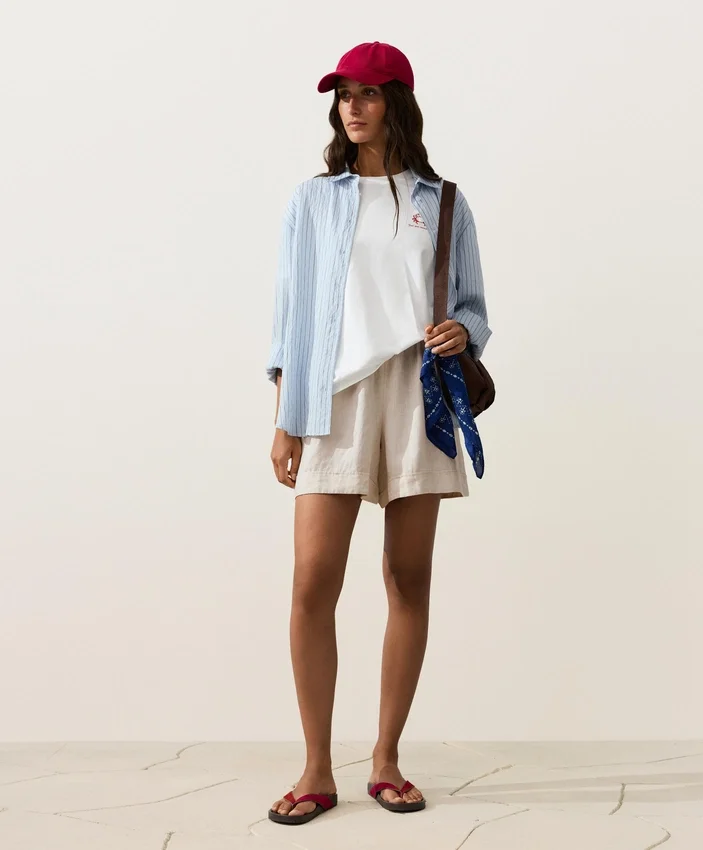 Bermudashorts aus 100 % Leinen Bermudashorts aus 100 % Leinen