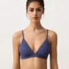 Bikinioberteil im Gingham-Muster