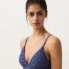 Bikinioberteil im Gingham-Muster