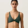 Bikinioberteil mit Gingham-Muster und Neckholder Bikinioberteil mit Gingham-Muster und Neckholder