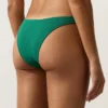 Bikinis mit mittlerer Bedeckung und U-Ausschnitt aus Piqué