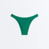 Bikinis mit mittlerer Bedeckung und U-Ausschnitt aus Piqué