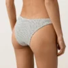 Bikinis-Slip mit mittlerer Bedeckung, U-Ausschnitt und Jacquard-Stoff mit Polka-Dot-Muster Bikinis-Slip mit mittlerer Bedeckung, U-Ausschnitt und Jacquard-Stoff mit Polka-Dot-Muster