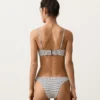 Bikinis-Slip mit mittlerer Bedeckung, U-Ausschnitt und Jacquard-Stoff mit Polka-Dot-Muster Bikinis-Slip mit mittlerer Bedeckung, U-Ausschnitt und Jacquard-Stoff mit Polka-Dot-Muster