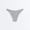 Bikinis-Slip mit mittlerer Bedeckung, U-Ausschnitt und Jacquard-Stoff mit Polka-Dot-Muster Bikinis-Slip mit mittlerer Bedeckung, U-Ausschnitt und Jacquard-Stoff mit Polka-Dot-Muster