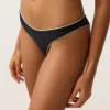 Bikinis-Slip mit mittlerer Bedeckung, U-Ausschnitt und Paspelierung Bikinis-Slip mit mittlerer Bedeckung, U-Ausschnitt und Paspelierung