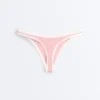 Bikinis-Slip mit U-Ausschnitt, mittlerer Bedeckung und Kontrastbesatz Bikinis-Slip mit U-Ausschnitt, mittlerer Bedeckung und Kontrastbesatz