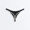 Bikinis-Slips mit U-Ausschnitt und kontrastfarbener Paspel Bikinis-Slips mit U-Ausschnitt und kontrastfarbener Paspel
