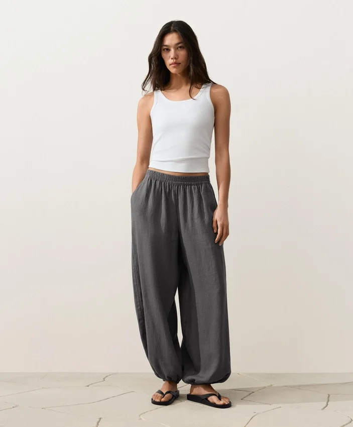 Bloomer-Hose aus 100 % Leinen Bloomer-Hose aus 100 % Leinen