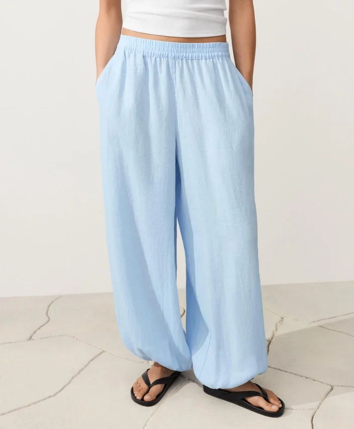 Bloomer-Hose aus 100 % Leinen Bloomer-Hose aus 100 % Leinen