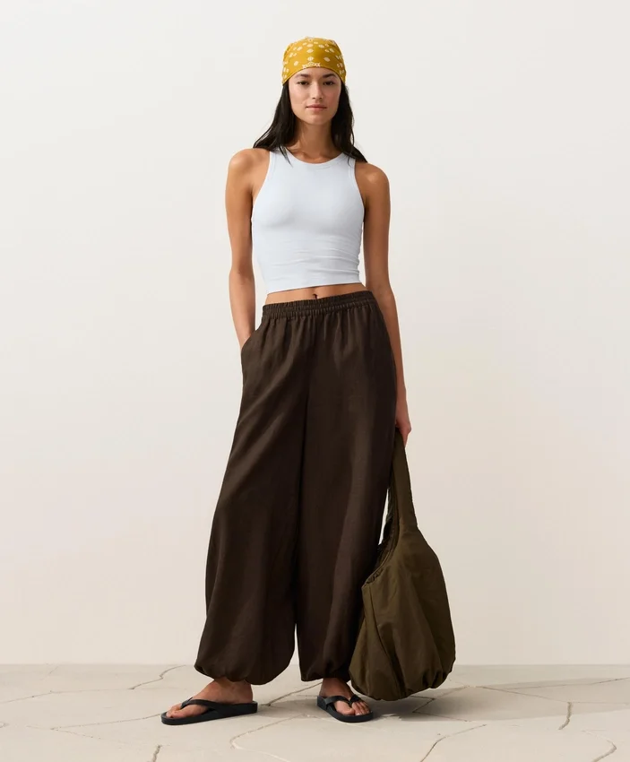 Bloomer-Hose aus 100 % Leinen Bloomer-Hose aus 100 % Leinen