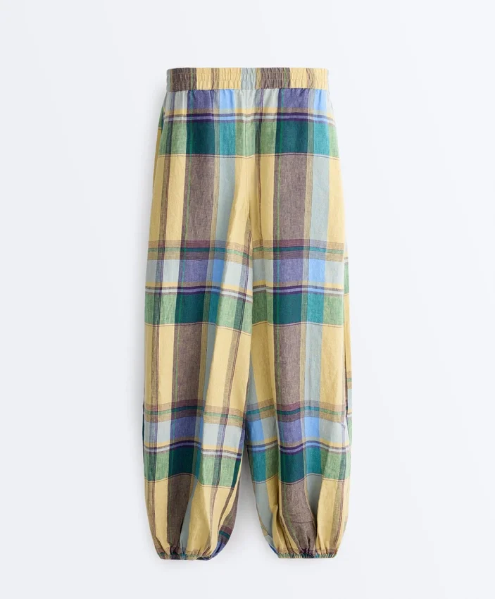 Bloomer-Hose aus 100 % Leinen Bloomer-Hose aus 100 % Leinen