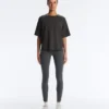 Boxy Kurzarm-T-Shirt aus Baumwollmischung Boxy Kurzarm-T-Shirt aus Baumwollmischung
