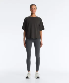 Boxy Kurzarm-T-Shirt aus Baumwollmischung