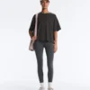 Boxy Kurzarm-T-Shirt aus Baumwollmischung Boxy Kurzarm-T-Shirt aus Baumwollmischung