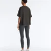 Boxy Kurzarm-T-Shirt aus Baumwollmischung Boxy Kurzarm-T-Shirt aus Baumwollmischung