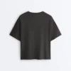 Boxy Kurzarm-T-Shirt aus Baumwollmischung Boxy Kurzarm-T-Shirt aus Baumwollmischung
