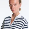 Boxy Kurzarm-T-Shirt aus Baumwollmischung mit Rollkragen Boxy Kurzarm-T-Shirt aus Baumwollmischung mit Rollkragen