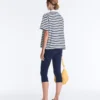 Boxy Kurzarm-T-Shirt aus Baumwollmischung mit Rollkragen Boxy Kurzarm-T-Shirt aus Baumwollmischung mit Rollkragen