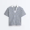 Boxy Kurzarm-T-Shirt aus Baumwollmischung mit Rollkragen Boxy Kurzarm-T-Shirt aus Baumwollmischung mit Rollkragen