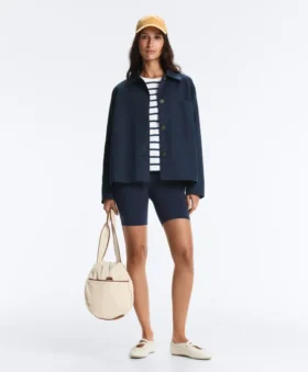 Jacke aus Baumwollmischung mit Taschen