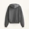 Boxy-Sweatshirt mit Kapuze aus gebürstetem Modal-Melange Boxy-Sweatshirt mit Kapuze aus gebürstetem Modal-Melange