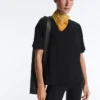 Boxy T-Shirt aus Baumwollmischung mit kurzen Ärmeln Boxy T-Shirt aus Baumwollmischung mit kurzen Ärmeln