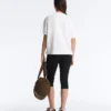 Boxy T-Shirt aus Baumwollmischung mit kurzen Ärmeln Boxy T-Shirt aus Baumwollmischung mit kurzen Ärmeln