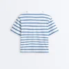 Boxy T-Shirt aus Baumwollmischung mit kurzen Ärmeln Boxy T-Shirt aus Baumwollmischung mit kurzen Ärmeln