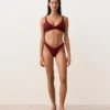 Brasilianische Bikinis mit U-Ausschnitt und Mini-Karomuster Brasilianische Bikinis mit U-Ausschnitt und Mini-Karomuster