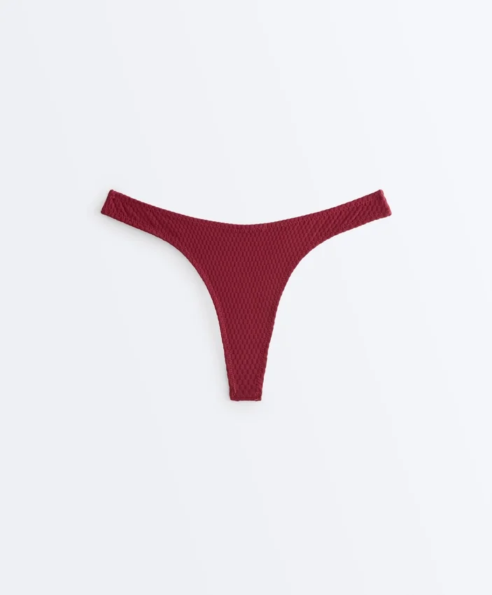 Brasilianische Bikinis mit U-Ausschnitt und Mini-Karomuster Brasilianische Bikinis mit U-Ausschnitt und Mini-Karomuster