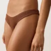 Brasilianischer Bikini-Slip mit U-Ausschnitt und Crinkle-Effekt Brasilianischer Bikini-Slip mit U-Ausschnitt und Crinkle-Effekt