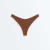Brasilianischer Bikini-Slip mit U-Ausschnitt und Crinkle-Effekt Brasilianischer Bikini-Slip mit U-Ausschnitt und Crinkle-Effekt
