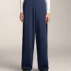 Cocoon-Hose mit Seitenfalte und gebürstetem Modal Cocoon-Hose mit Seitenfalte und gebürstetem Modal