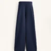 Cocoon-Hose mit Seitenfalte und gebürstetem Modal Cocoon-Hose mit Seitenfalte und gebürstetem Modal
