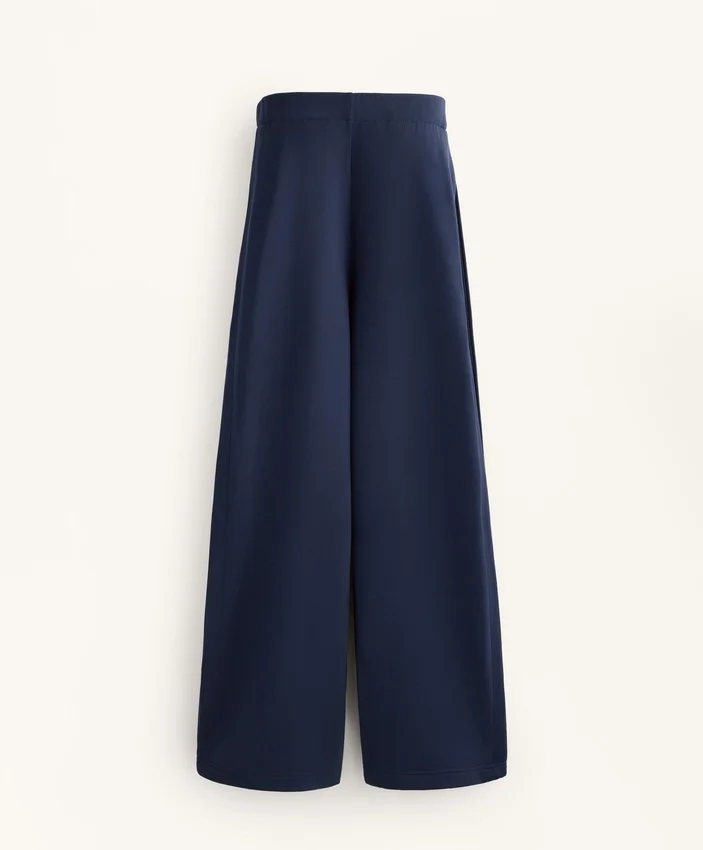 Cocoon-Hose mit Seitenfalte und gebürstetem Modal Cocoon-Hose mit Seitenfalte und gebürstetem Modal