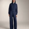 Cocoon-Hose mit Seitenfalte und gebürstetem Modal Cocoon-Hose mit Seitenfalte und gebürstetem Modal