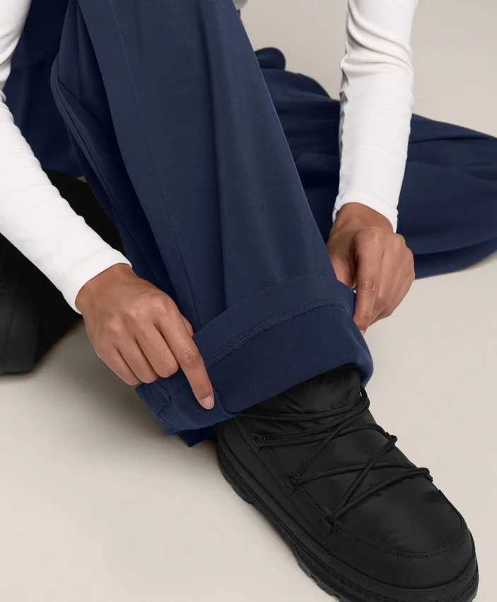 Cocoon-Hose mit Seitenfalte und gebürstetem Modal Cocoon-Hose mit Seitenfalte und gebürstetem Modal